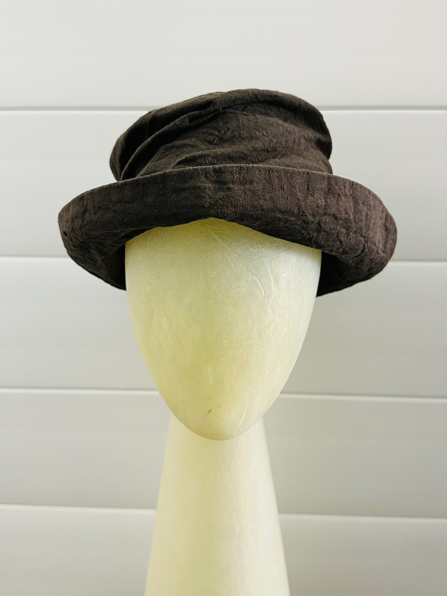 Khaki Twisted Derby Hat