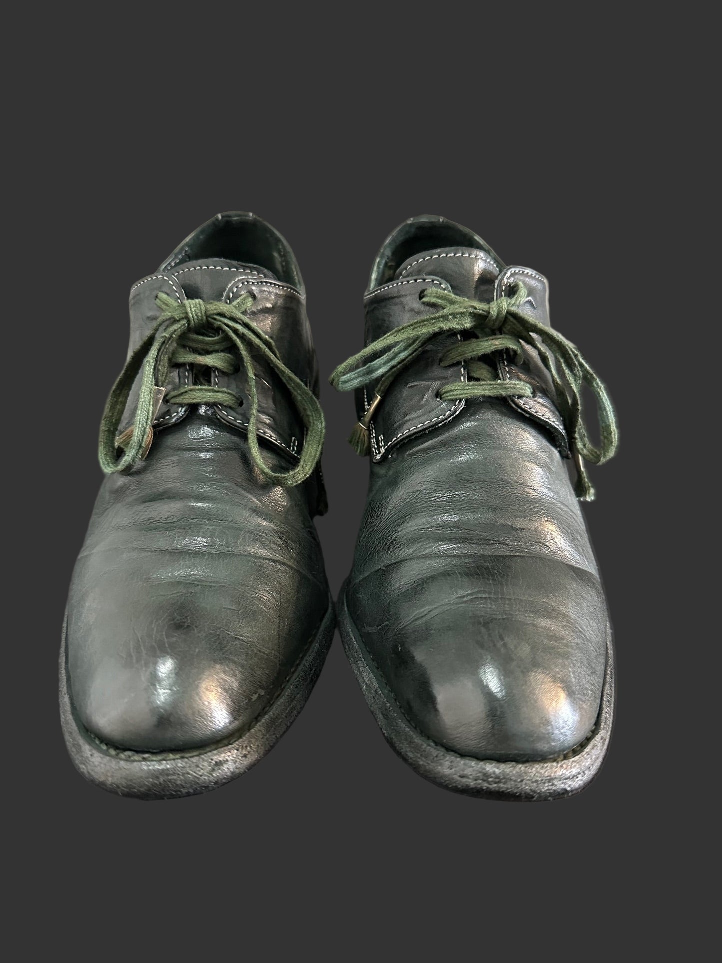 Dark Green Object Dyed Derbies AM2600L ROOMS-PTC12 by Carol Christian Poell