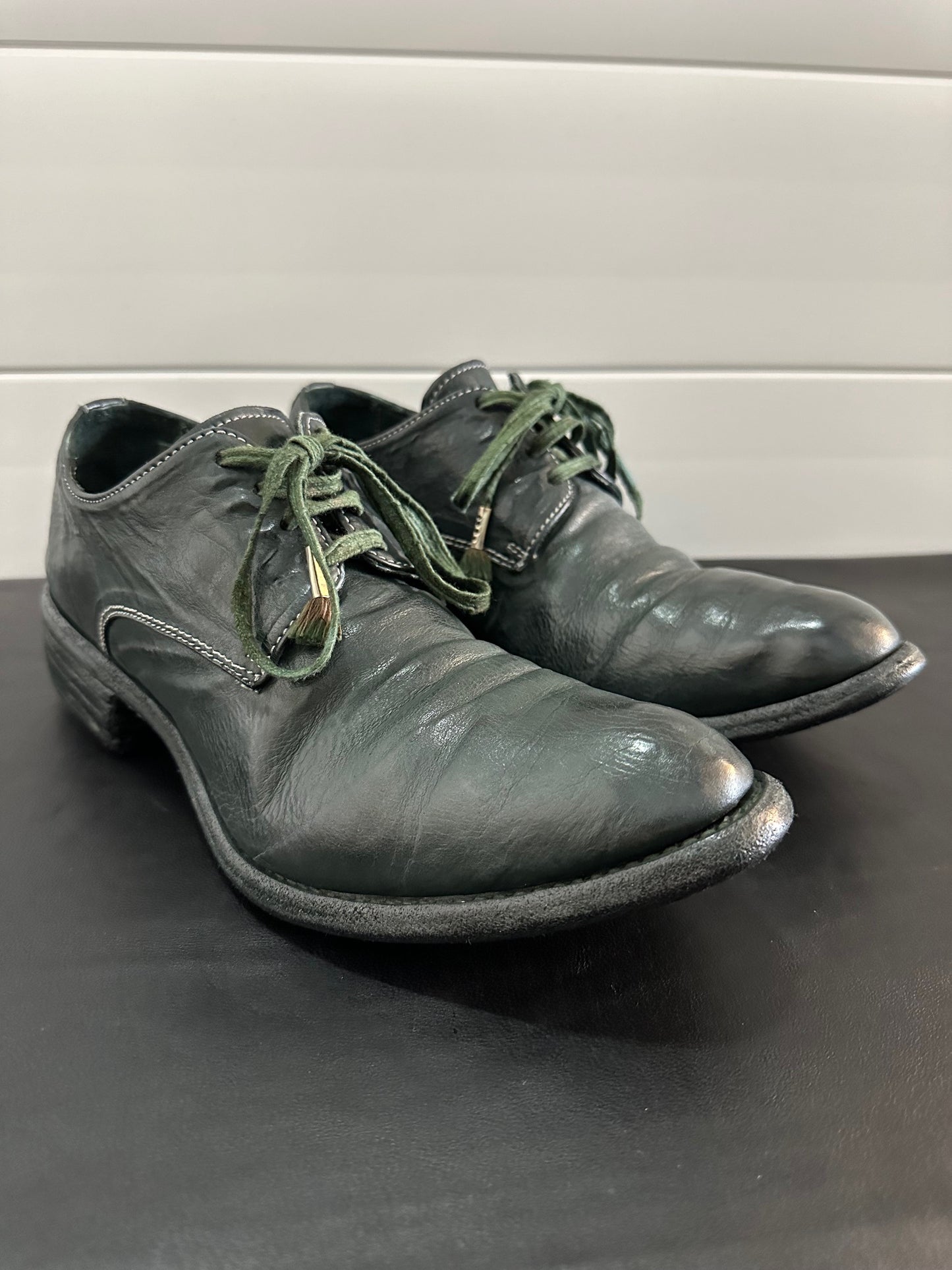 Dark Green Object Dyed Derbies AM2600L ROOMS-PTC12 by Carol Christian Poell