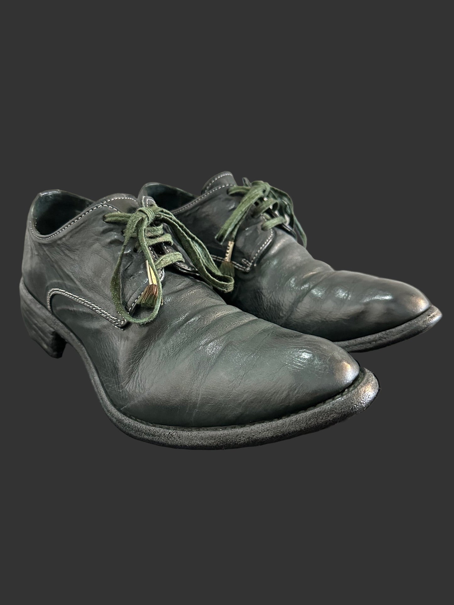 Dark Green Object Dyed Derbies AM2600L ROOMS-PTC12 by Carol Christian Poell