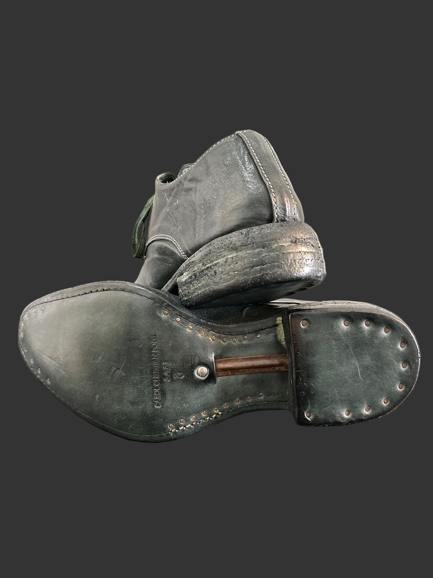 Dark Green Object Dyed Derbies AM2600L ROOMS-PTC12 by Carol Christian Poell