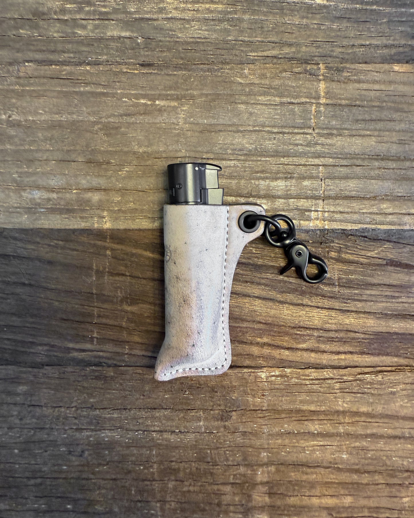 Greige Marmo Shell Cordovan Filo Lighter Sleeve