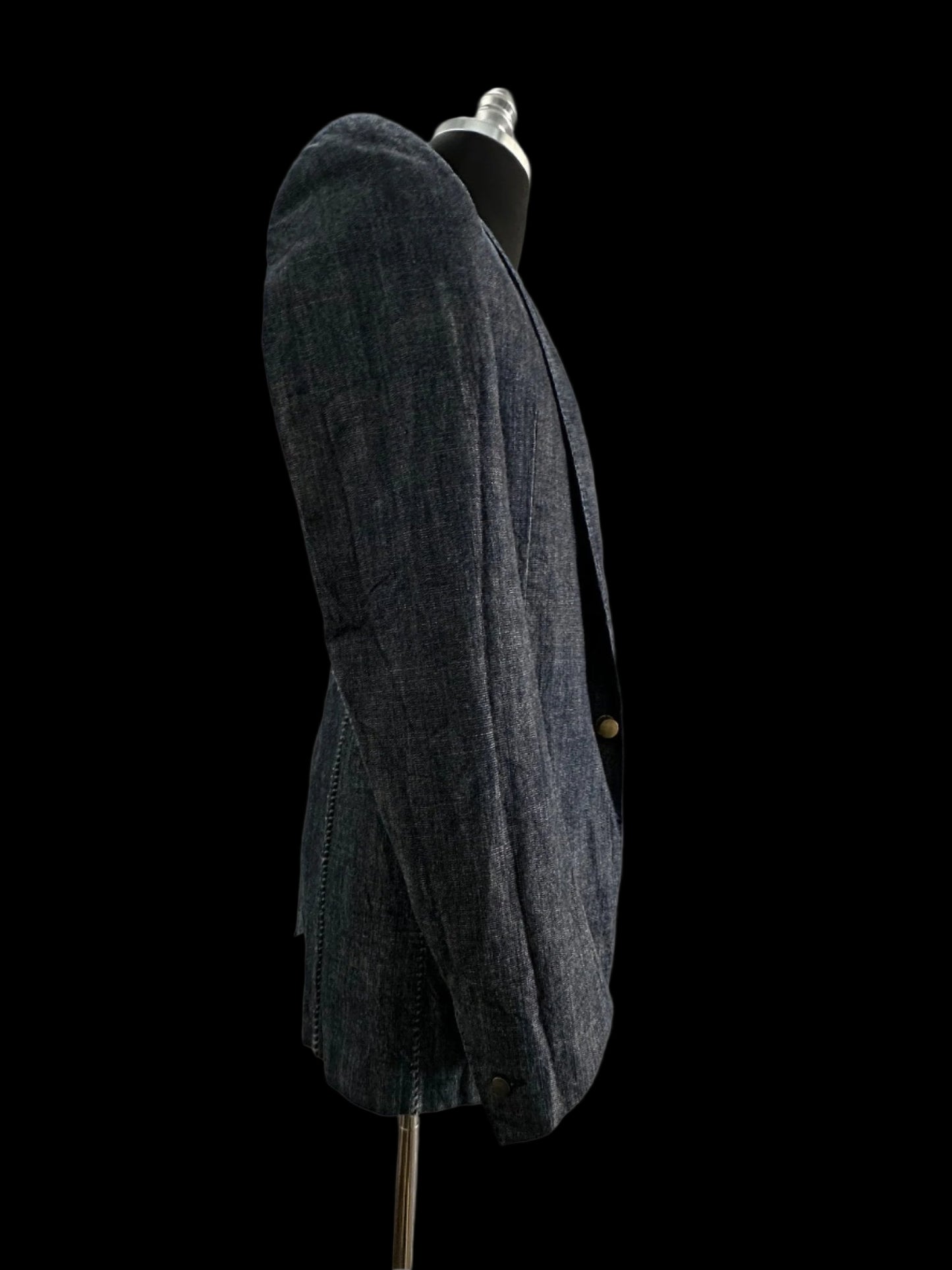 Dark Blue Heavy Japanese Denim Overlock Blazer by Carol Christian Poell