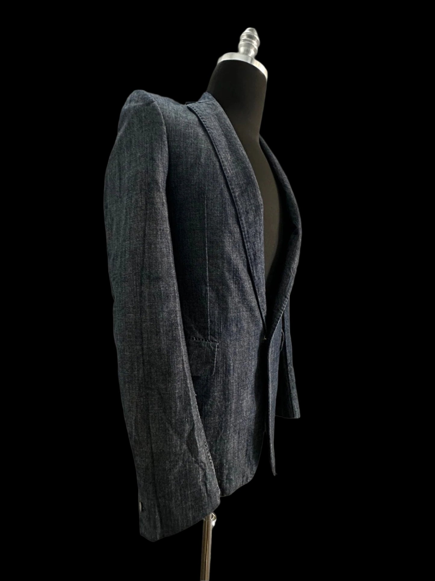 Dark Blue Heavy Japanese Denim Overlock Blazer by Carol Christian Poell