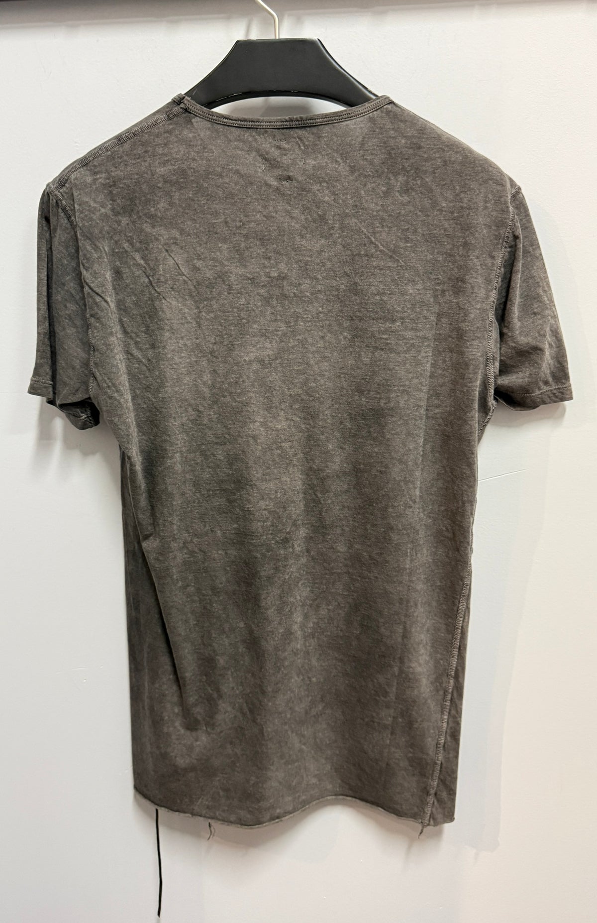 Anthra Grey Wash Overlock Cross Seam T-shirt