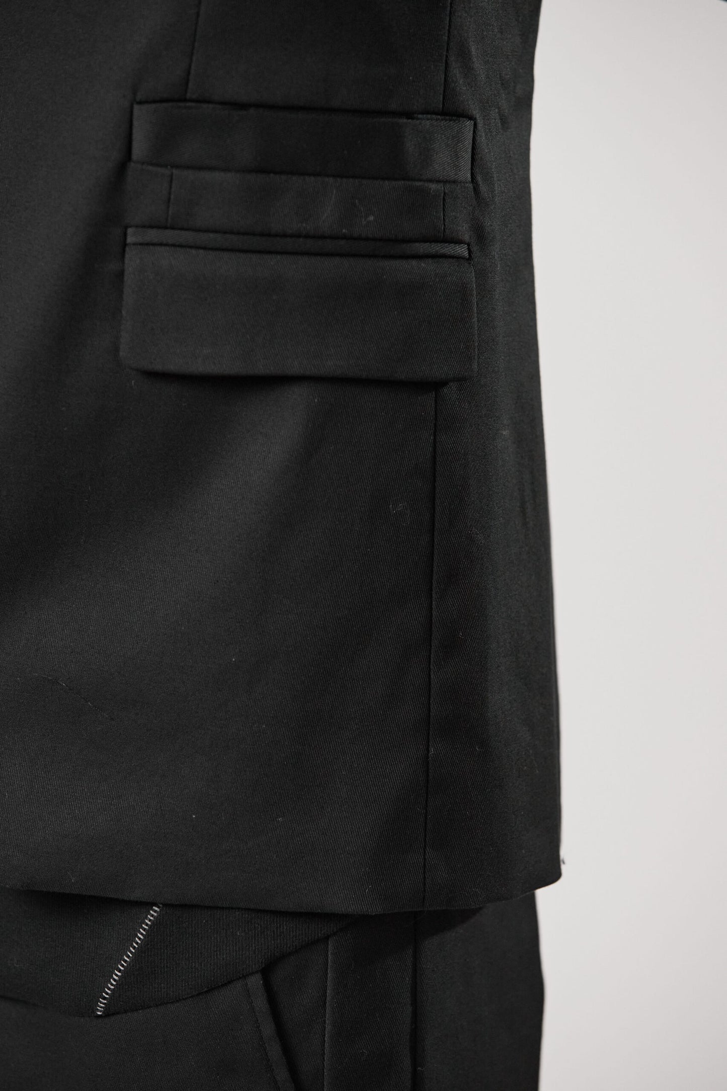 Black Two Button Blazer MB 52