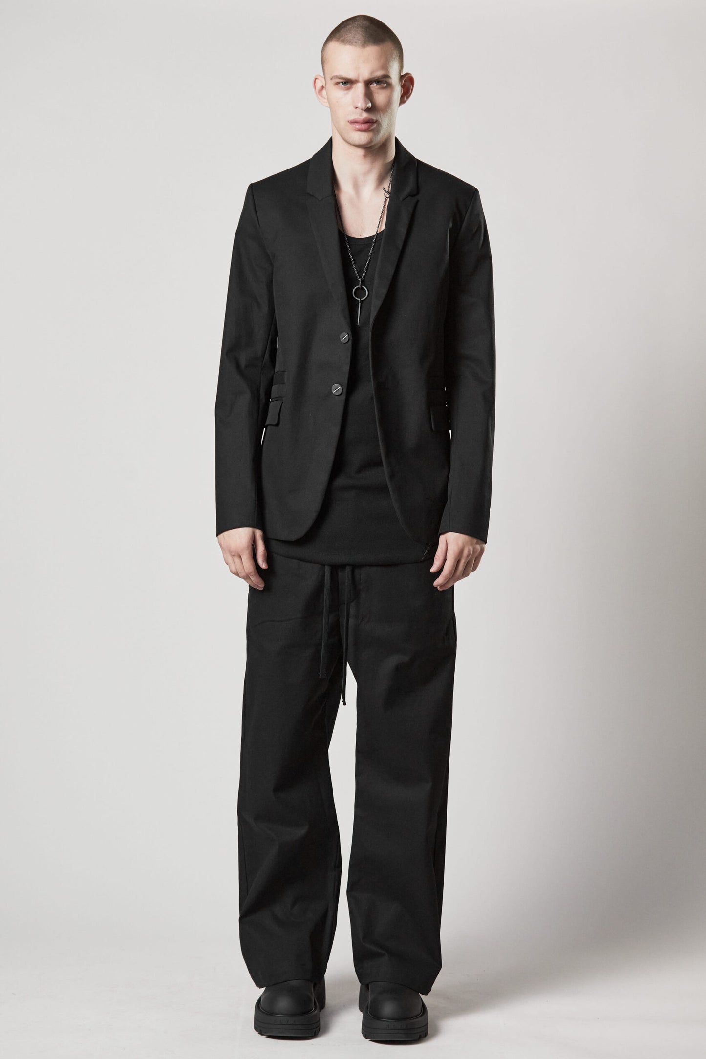 Black Wide Leg Trousers MP 4
