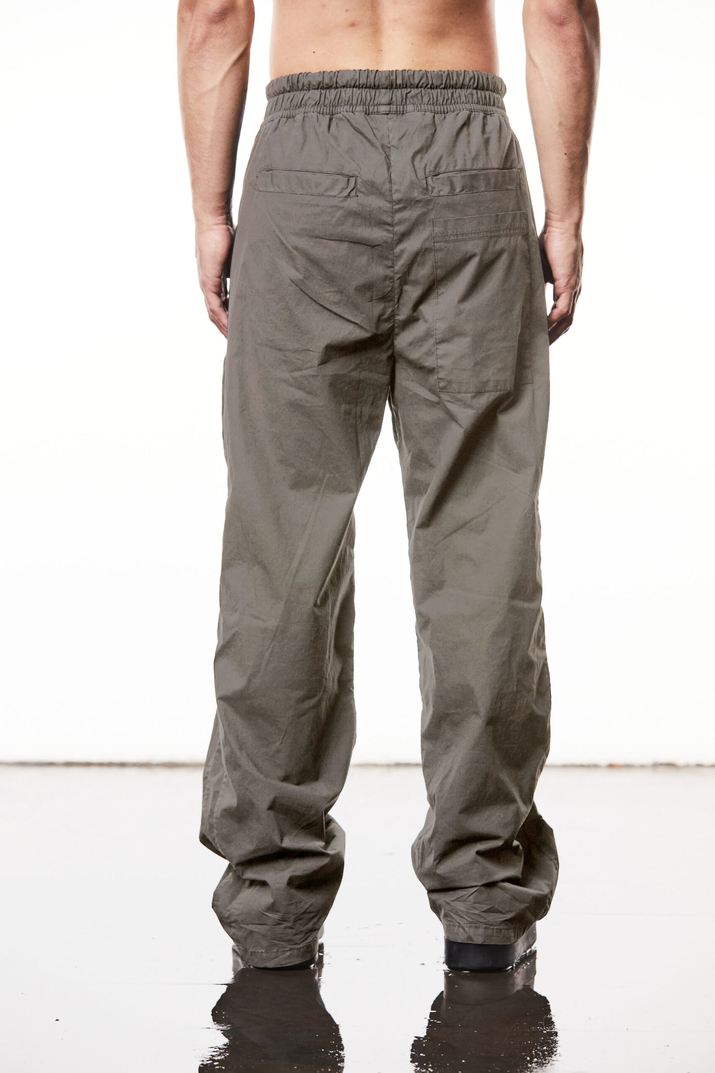 Rock Khaki Cotton Wide Leg Pants MP9
