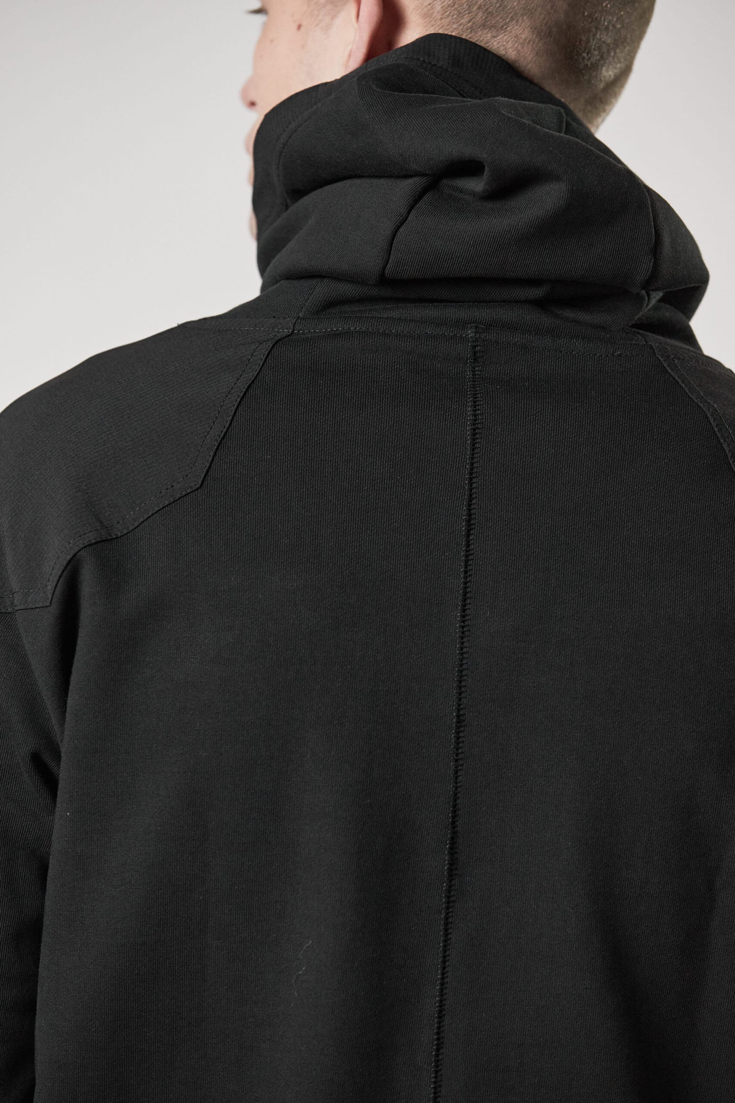 Black Pullover Hooded Jacket MS 172