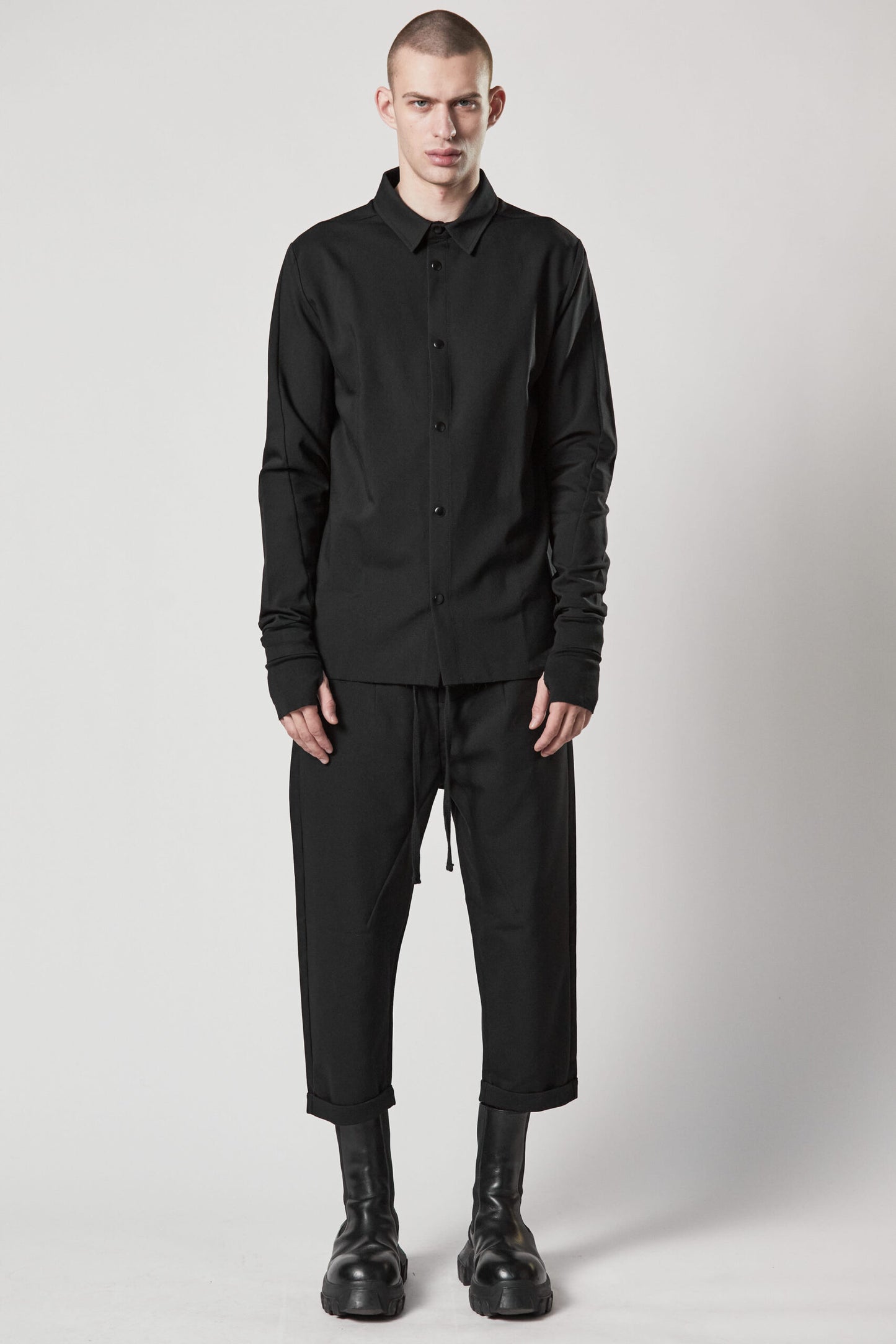 Black Cropped Leg Pants MST 450
