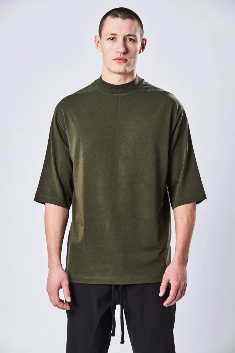 Hunter Green Relaxed Crew Neck Short Sleeve T-shirt MTS 754