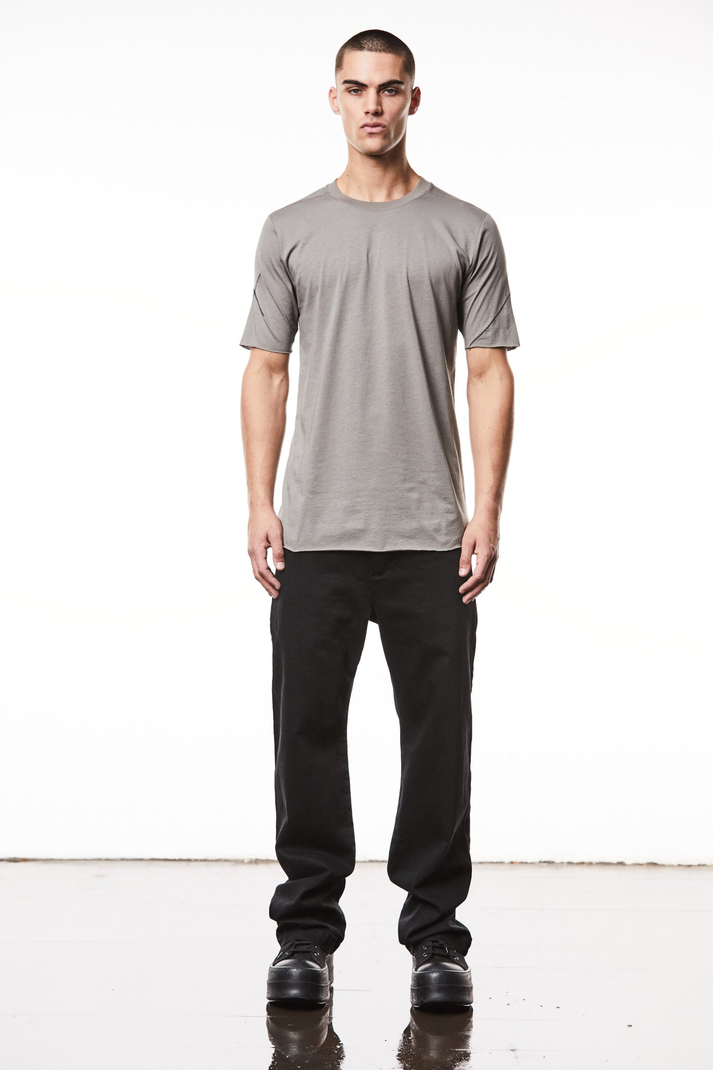 Rock Khaki Crew Neck T-shirt MTS 838
