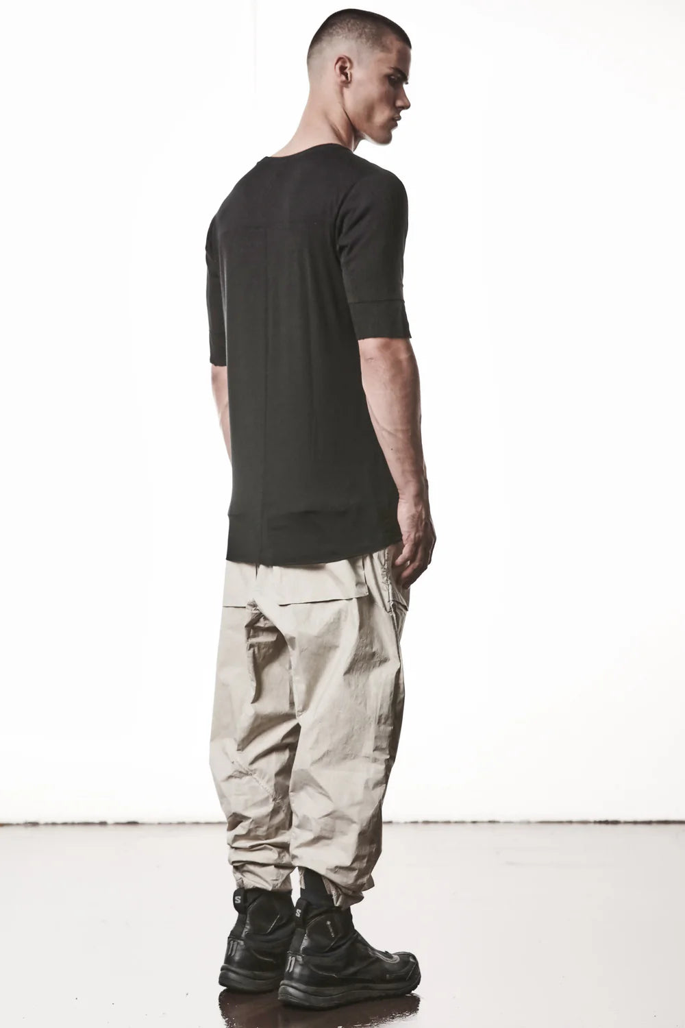 Black Round Neck Modal T-shirt MTS 940