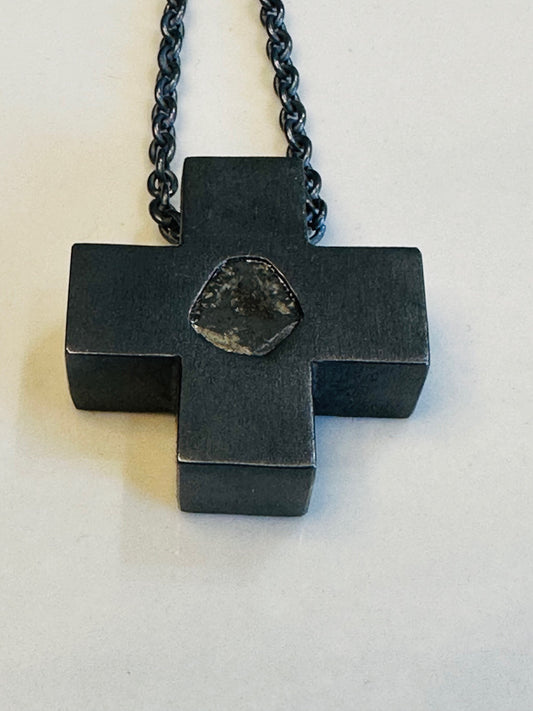 Mini Plus Necklace 0.8 CT Diamond Slab 903-2-KA+DIA