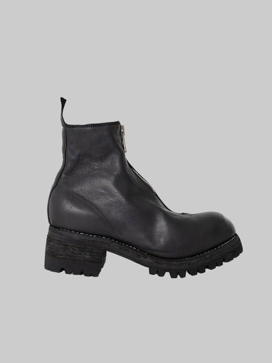 Black Front Zip Boots PL1V