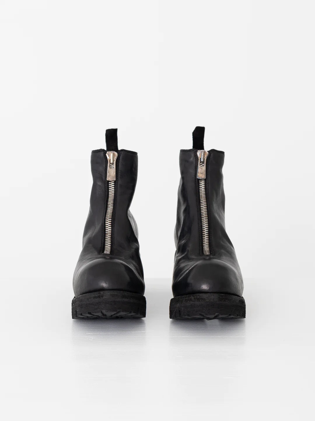 Black Front Zip Boots PL1V