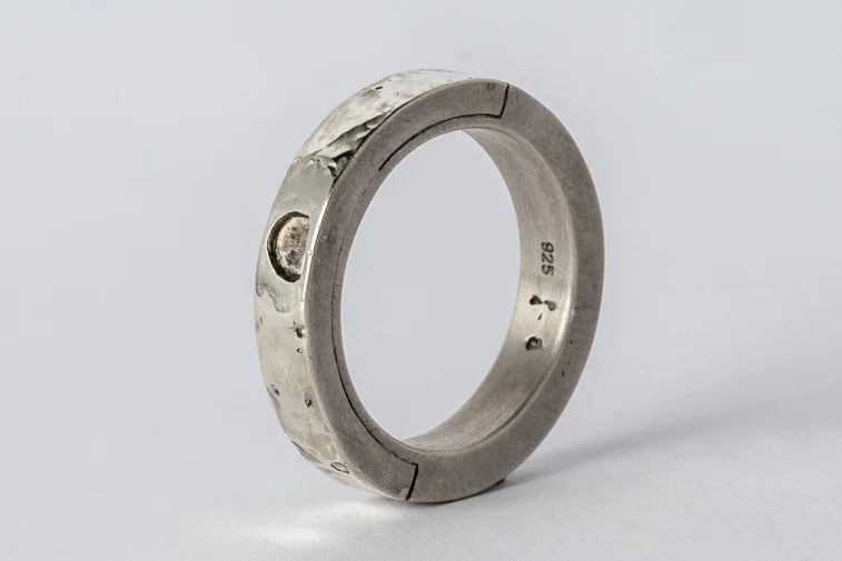 Sistema Ring Fuse 0.1 CT Diamond Slab 4mm 1101-9-DA10KW+DIA