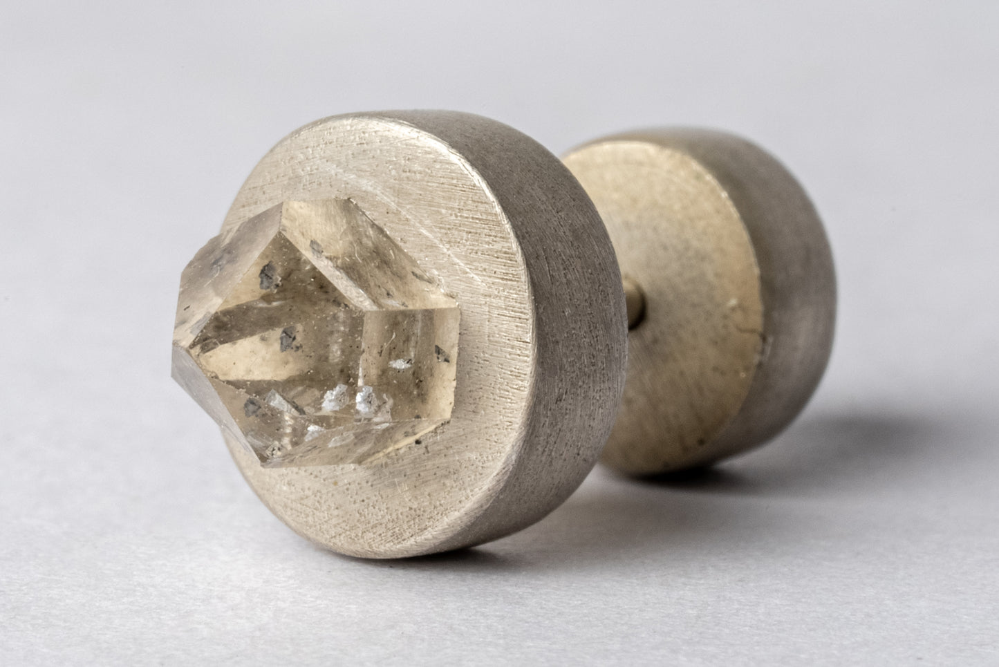 Stud Earring 9mm Herkimer Spike 1235-6-DA+HER