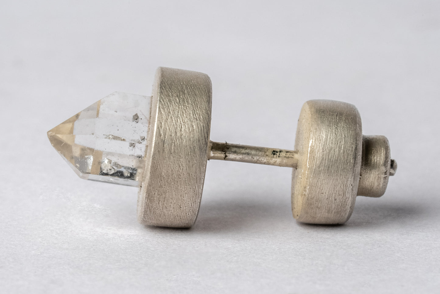 Stud Earring 9mm Herkimer Spike 1235-6-DA+HER