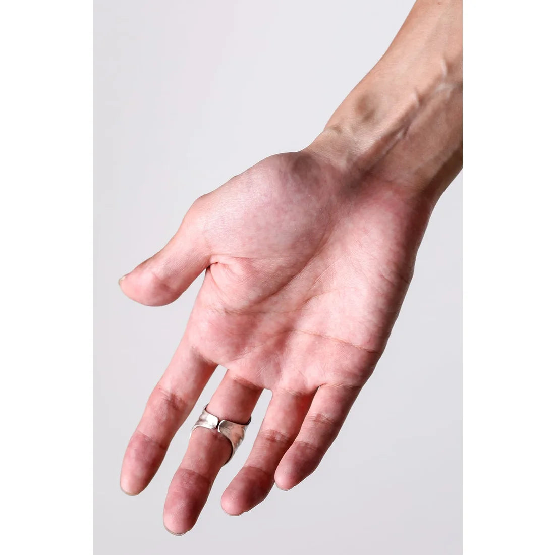 Sterling Silver Wrinkles Knuckle Finger Ring