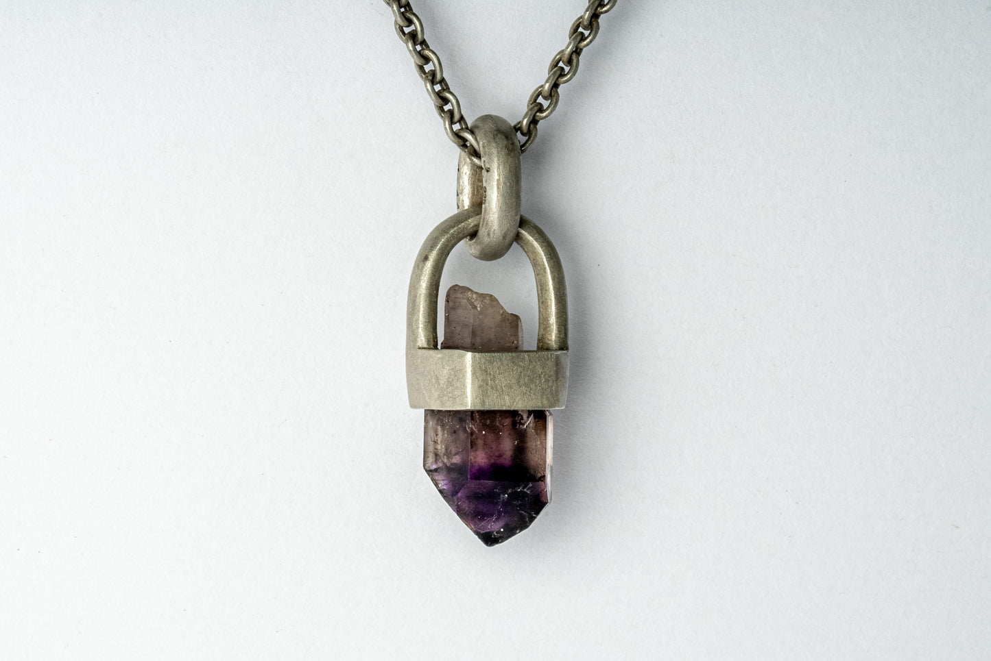 Talisman Necklace Brace-Held Brandberg Amethyst Scepter Quartz Z-449-DA+BAQ