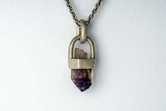 Talisman Necklace Brace-Held Brandberg Amethyst Scepter Quartz Z-449-DA+BAQ
