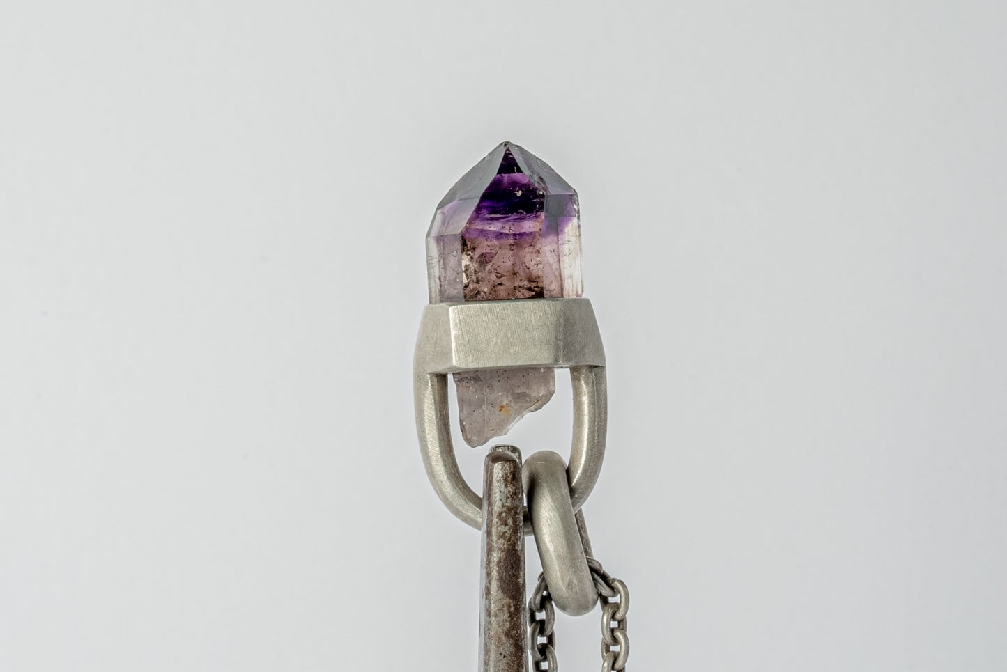 Talisman Necklace Brace-Held Brandberg Amethyst Scepter Quartz Z-449-DA+BAQ