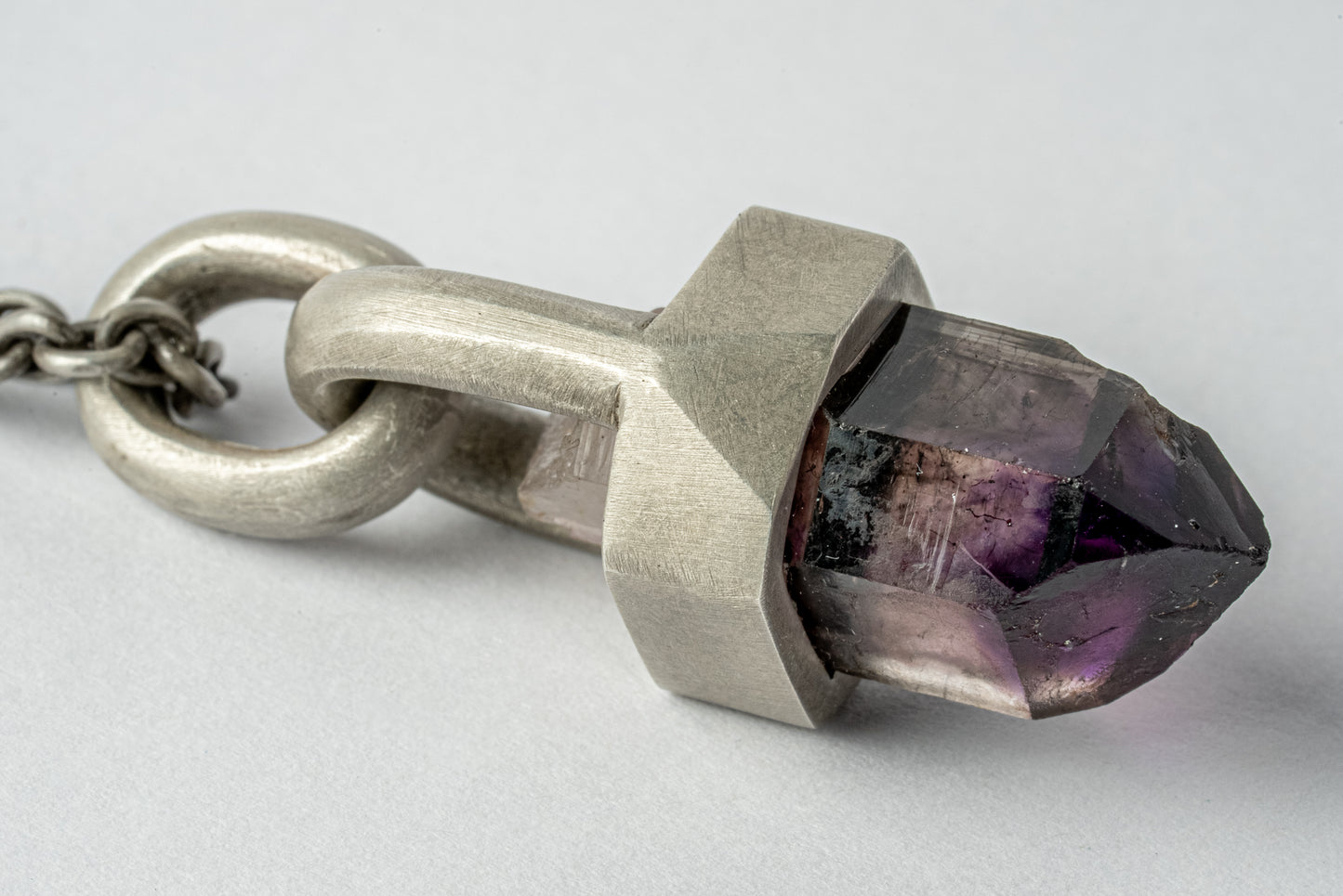 Talisman Necklace Brace-Held Brandberg Amethyst Scepter Quartz Z-449-DA+BAQ