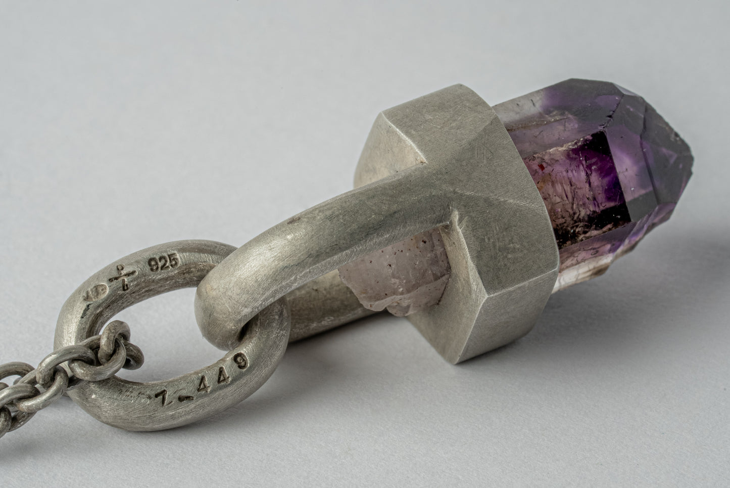 Talisman Necklace Brace-Held Brandberg Amethyst Scepter Quartz Z-449-DA+BAQ