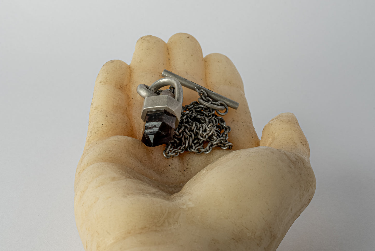 Talisman Necklace Brace-Held Brandberg Amethyst Scepter Quartz Z-449-DA+BAQ