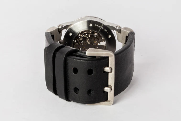P4 X FOB Watch #5864 Straight Strap Buckle Silver Skeleton W130-012-0-KA-FLE