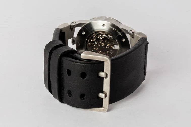P4 X FOB Watch #5864 Straight Strap Buckle Silver Skeleton W130-012-0-KA-FLE