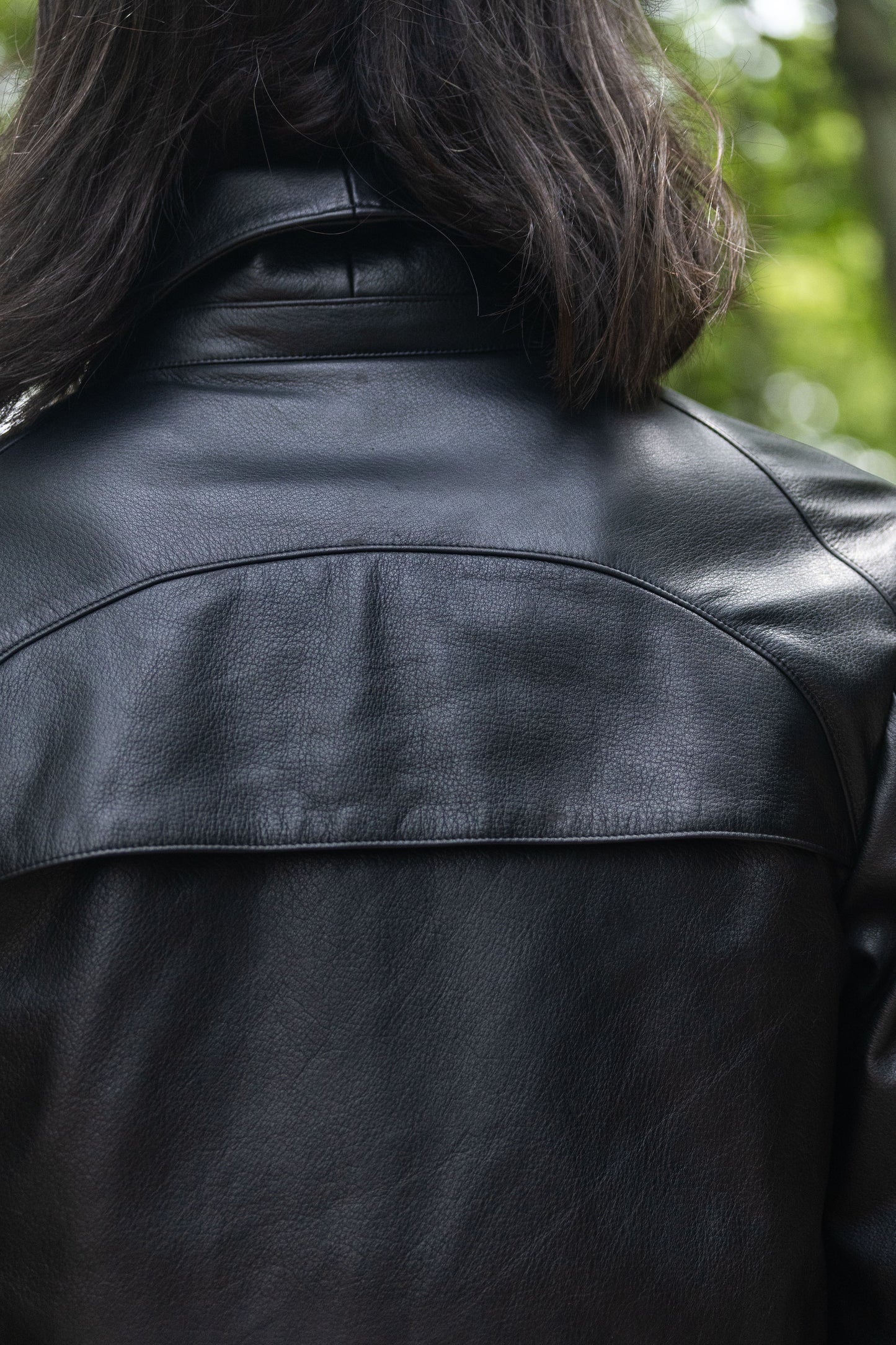 Black Luster Soft Steer Leather Shirt Jacket
