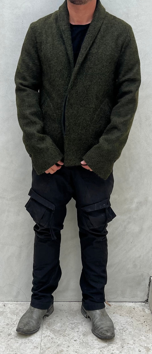 Radiant Green Crossover Cardigan Jacket