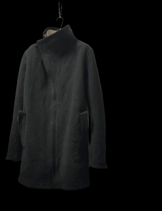 Black Button Down Collar Parka OM/2655-IN KOAT-BW/101 by Carol Christian Poell