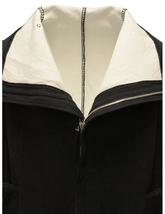 Black Button Down Collar Parka OM/2655-IN KOAT-BW/101 by Carol Christian Poell
