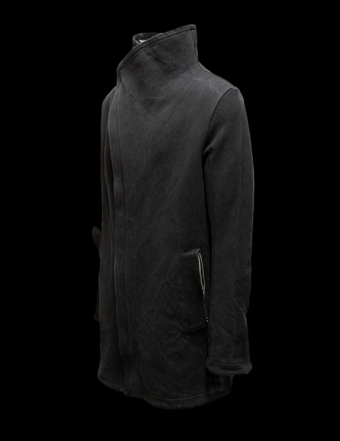 Black Button Down Collar Parka OM/2655-IN KOAT-BW/101 by Carol Christian Poell