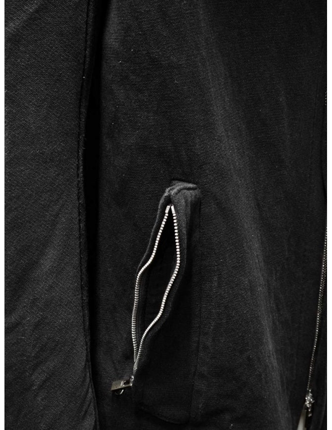 Black Button Down Collar Parka OM/2655-IN KOAT-BW/101 by Carol Christian Poell