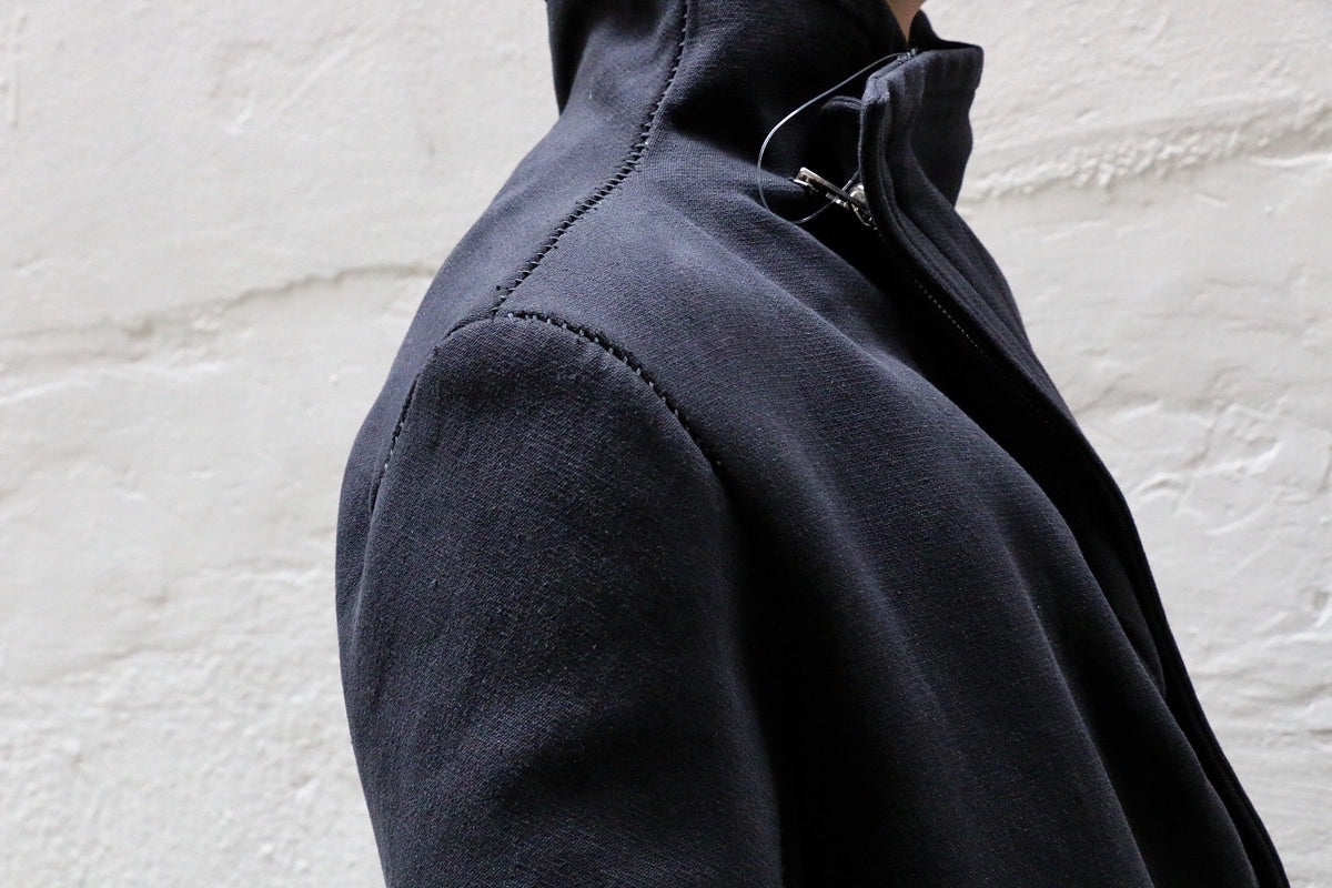 Black Button Down Collar Parka OM/2655-IN KOAT-BW/101 by Carol Christian Poell