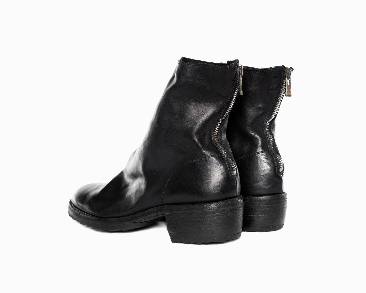 Black Back Zip Boots 796Z