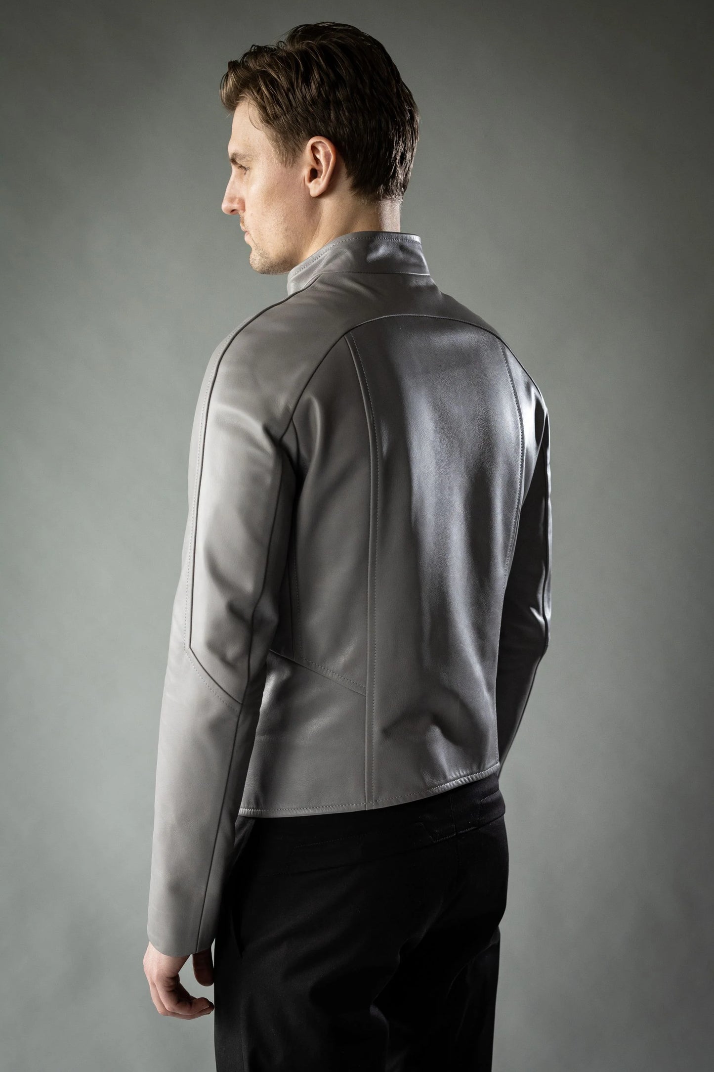 Quantum Grey Roma Cow Leather DISTRICT Jacket