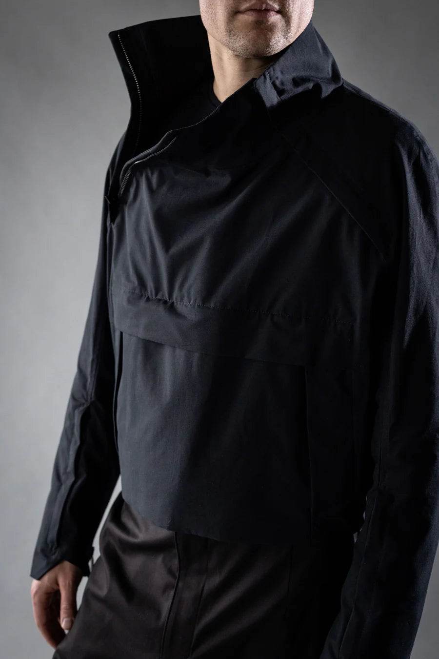 Black Ventile Cotton Amplitude Popover