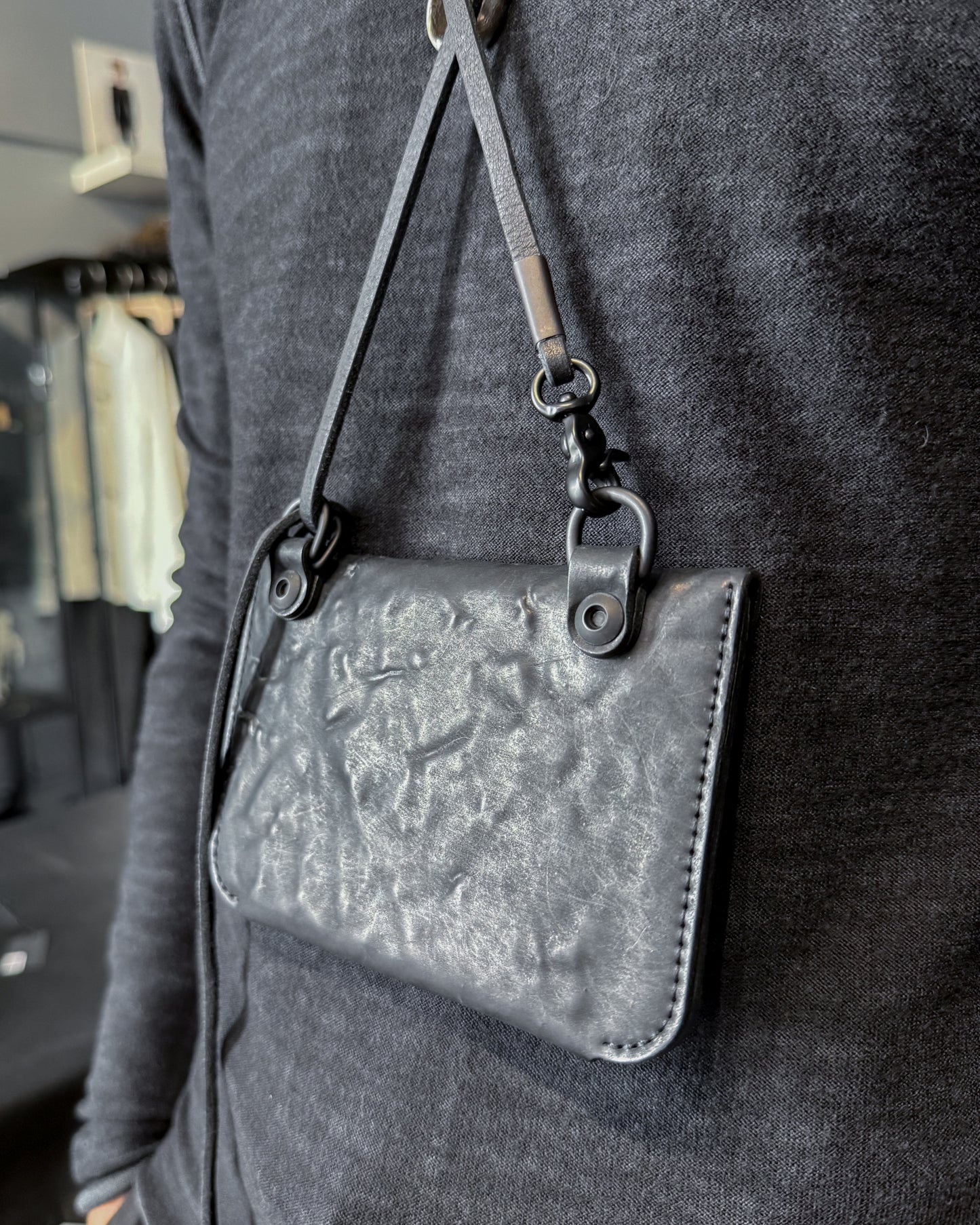 Black Culatta Horse Travel Wallet