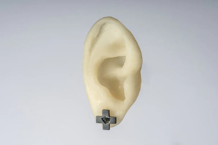 Plus Earring 0.2 CT Diamond Slab12mm 1035-2-KA+DIA