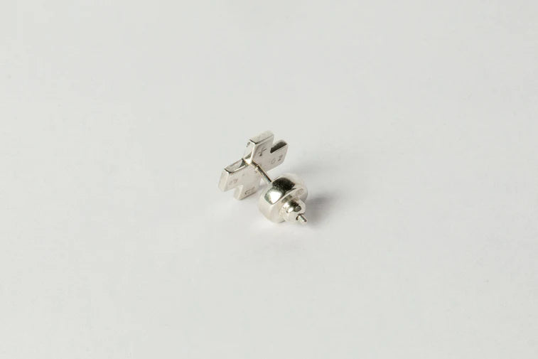 Plus Earring 0.2 CT Diamond Slab12mm 1035-2-PA+DIA