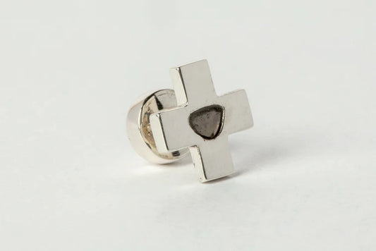 Plus Earring 0.2 CT Diamond Slab12mm 1035-2-PA+DIA