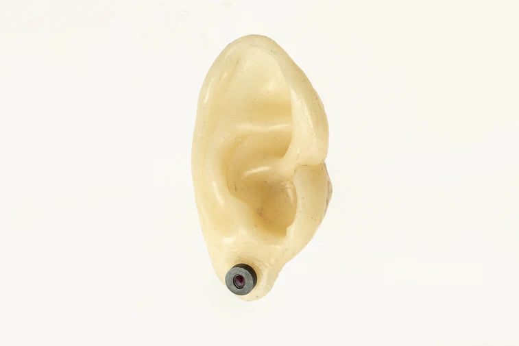 Stud Earring 0.2 CT Ruby Slice 1935-2-KA+RUB