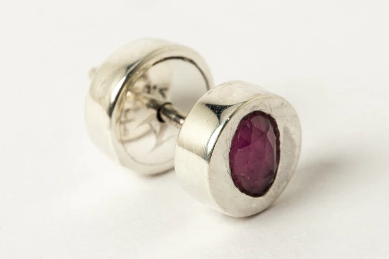 Stud Earring 0.2 CT Ruby Slice DA+1935-2-PA+RUB