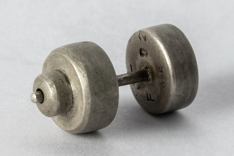 Stud Earring 0.2 CT Tiny Faceted Diamond Slab 1835-27-DA+FCDIA