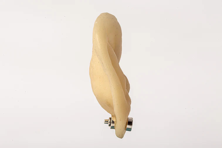 Stud Earring 0.2 CT Tiny Faceted Diamond Slab 1835-27-PA+FCDIA